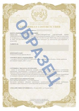 Образец Сертификат СТО 01.064.00220722.2-2020 Жирновск Сертификат СТО 01.064.00220722.2-2020 